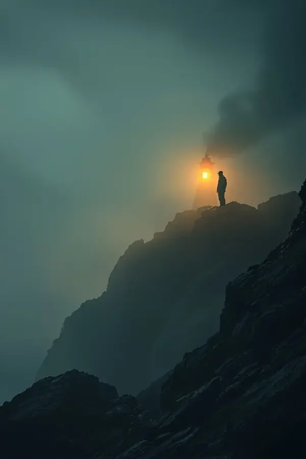 《雾中灯塔》海报